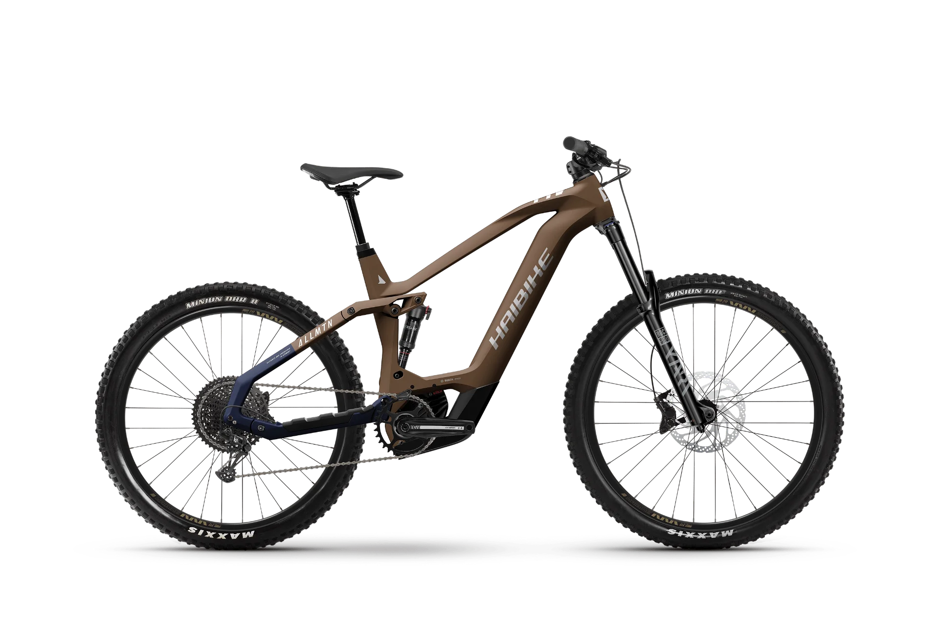 E-Bike Haibike AllMtn CF 8 MTB Fully choco/midnight