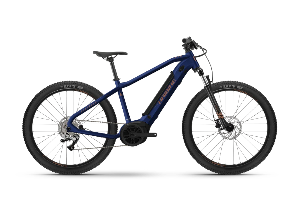e mountainbike hardtail haibike E-BIKE Haibike AllTrack 4 29 MTB Hardtail cool blue/leather