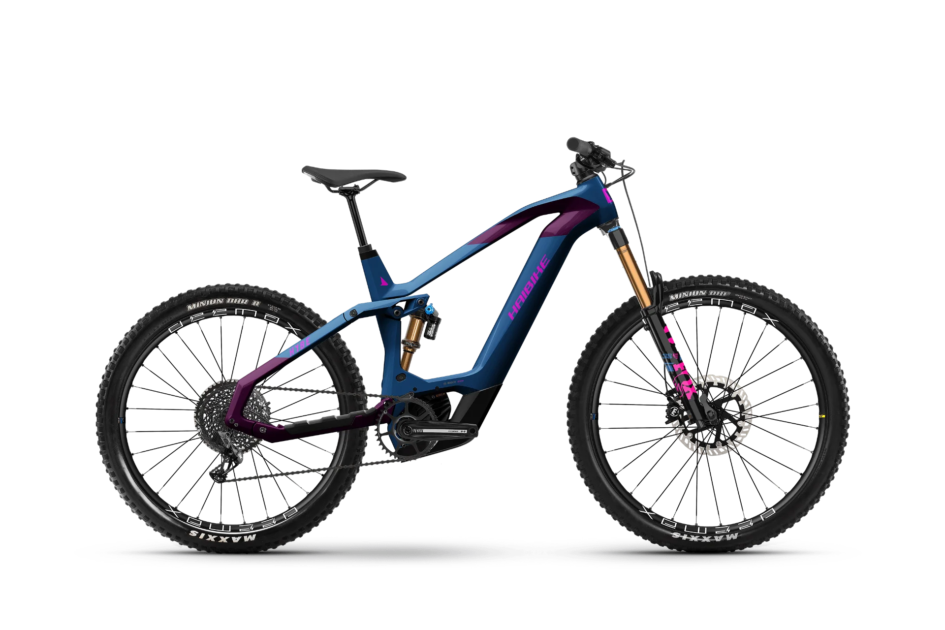 e mountainbike pink E-Bike Haibike HYBE 11 MTB Fully blue/magenta/pink