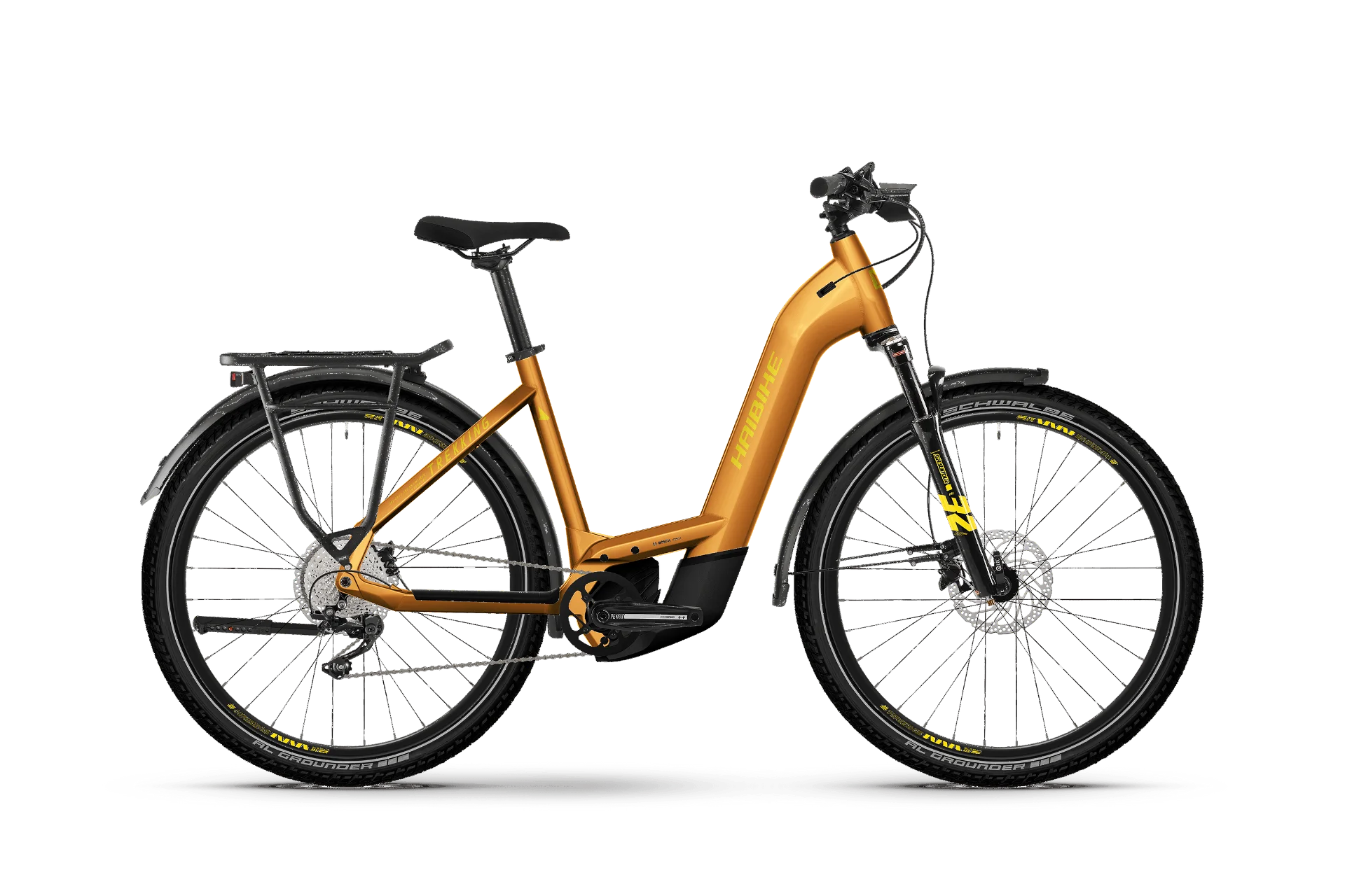 E-Bike Haibike Trekking 8 - Low Low metal lava/yellow - gloss 2024