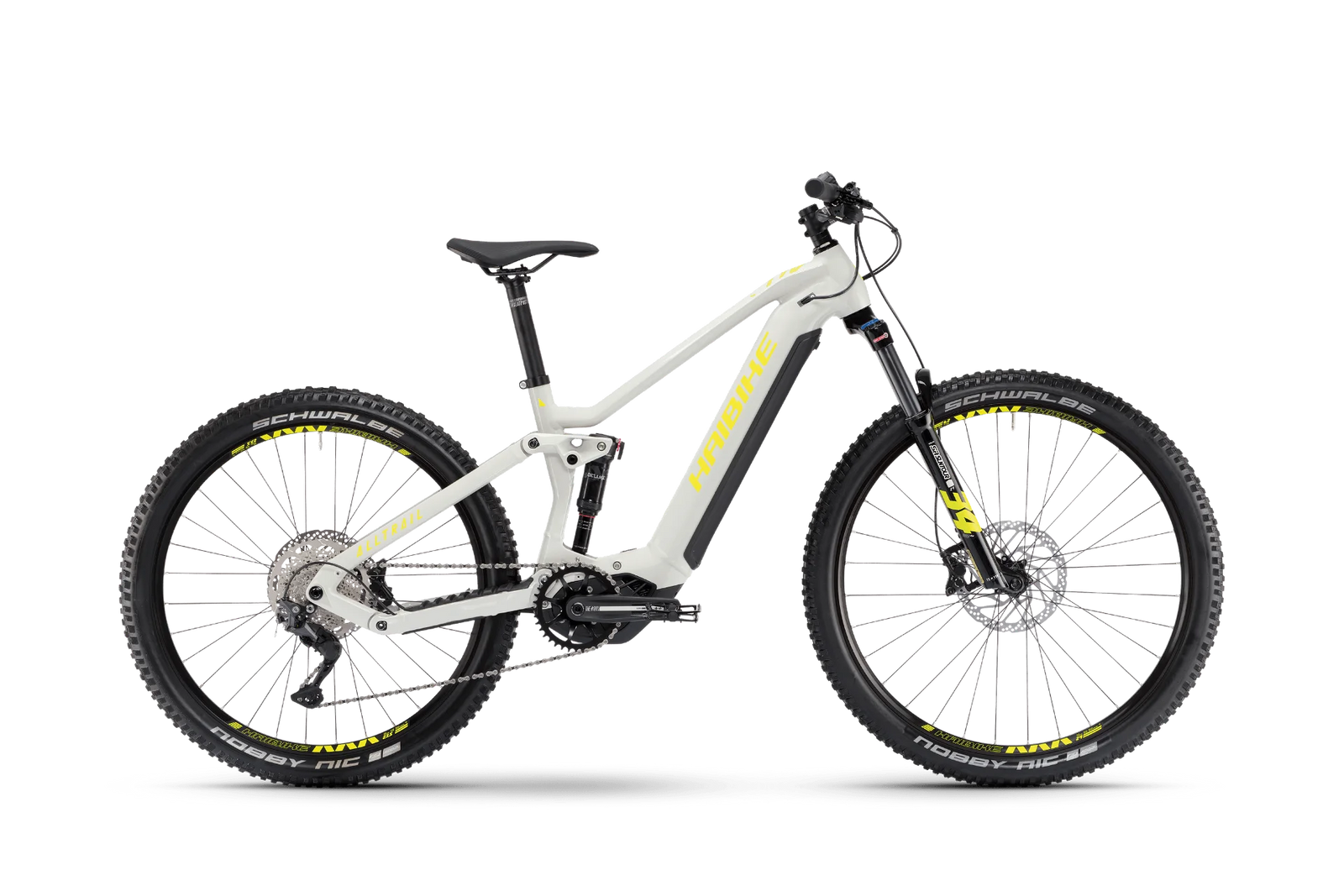 cube e bike grau gelb E-Bike Haibike ALLTRAIL 3 MTB Fully grey/neon yellow
