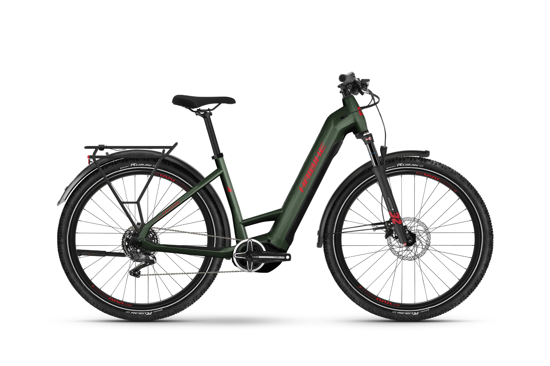 E-Bike Haibike Trekking 5 - Low Low olive/red - gloss 2024